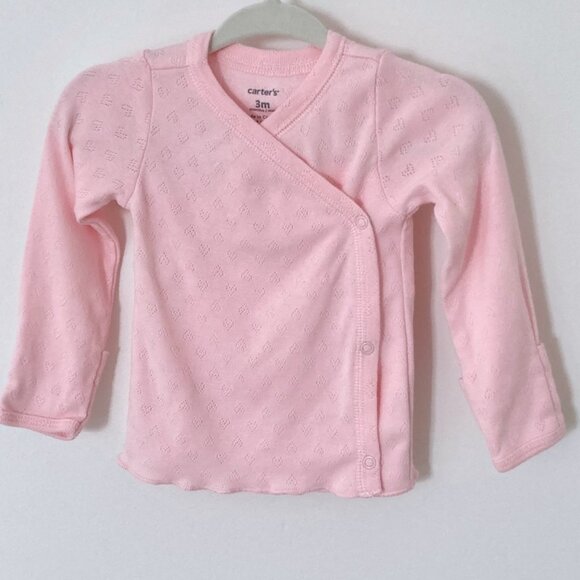 Carter's Baby Girl Wrap Over Top Bundle 0-3M -Pink/Purple/Blue - Picture 10 of 13